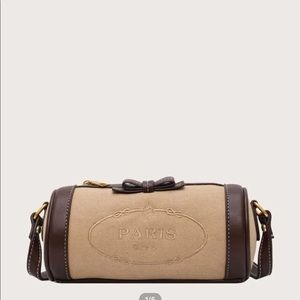 Cute barrel Paris bag. Perfect for young girl.